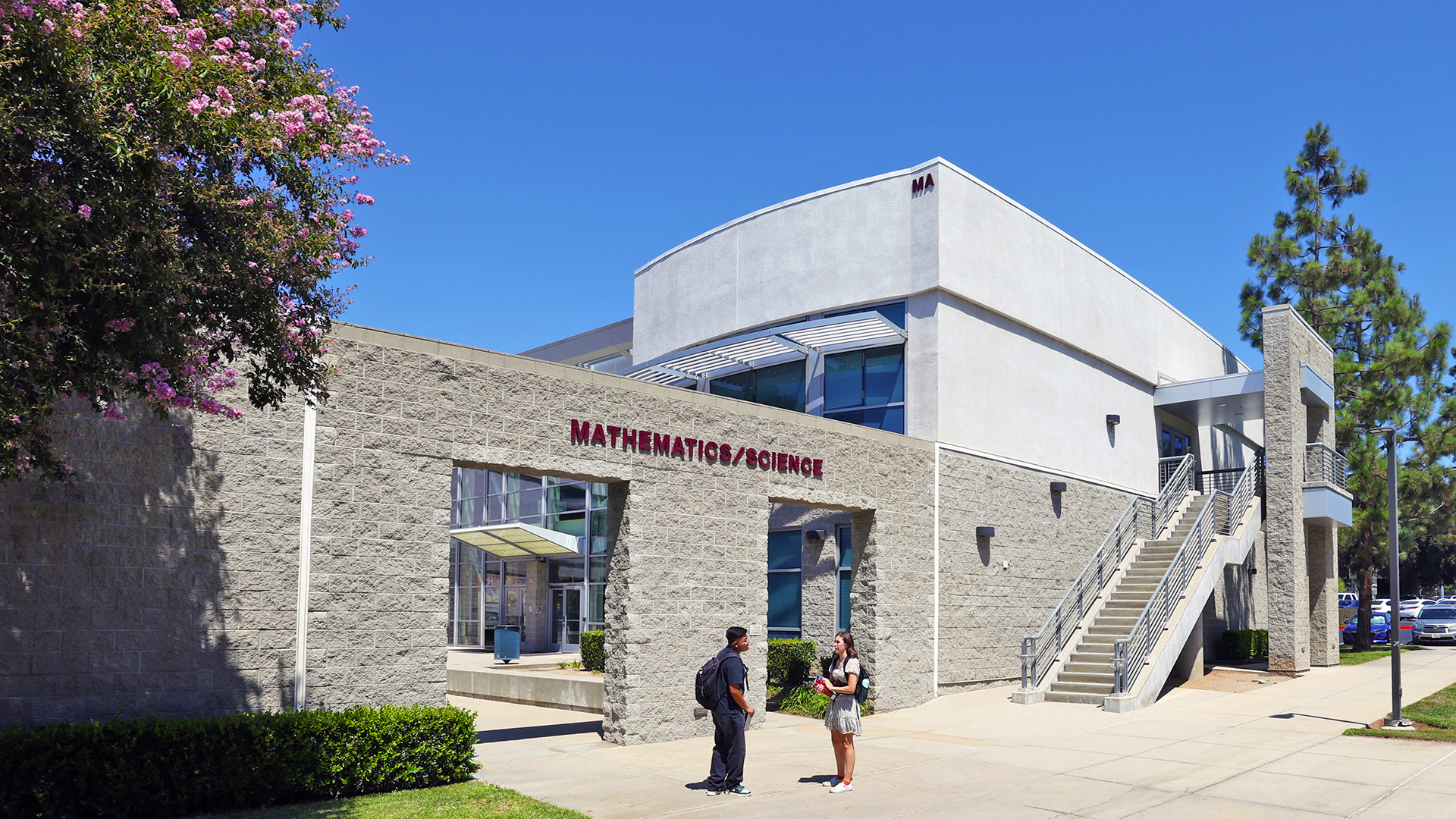 exterior image of the Citrus College Mathematics/Science Building