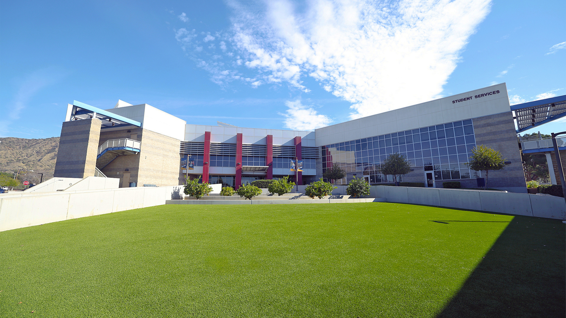 exterior image of the Citrus College Student Services Building