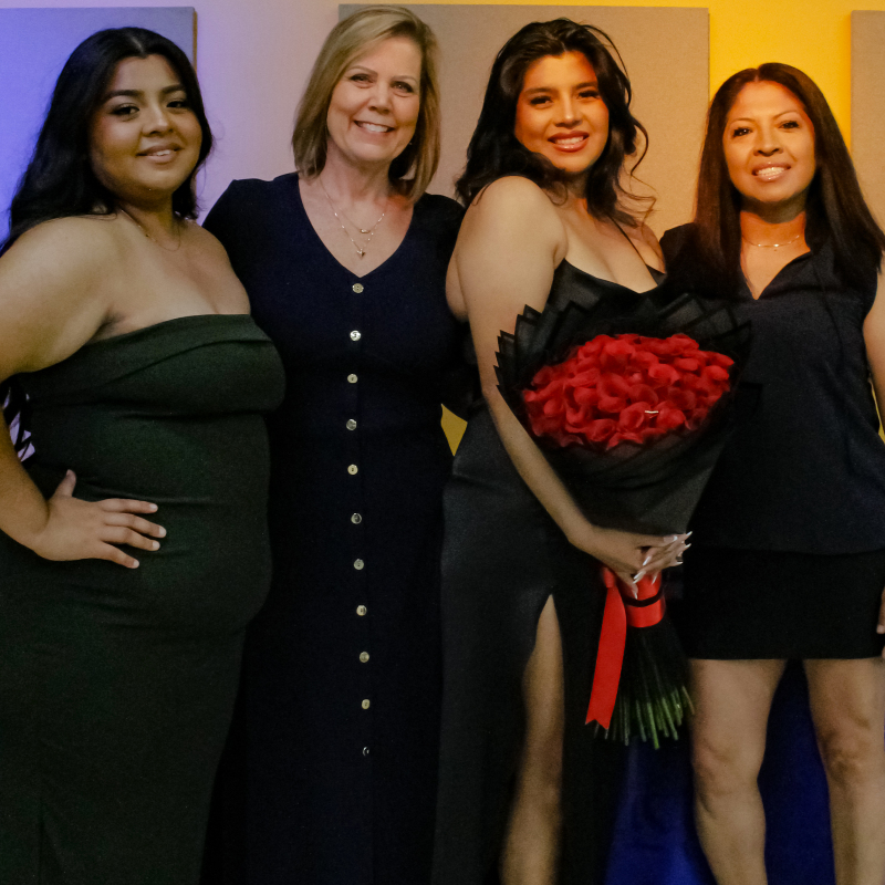 Daisy Carmona, RDA Program Coordinator Dawn Brewster, Jeniffer Carmona-Solis and Olga Solis